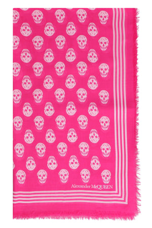 Skull motif printed shawl-1